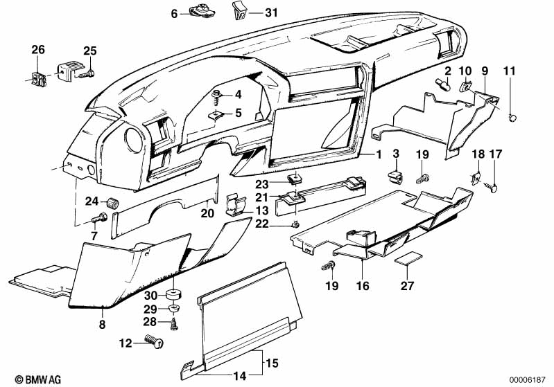 Genuine BMW 51161932255 E64 E63 Lock (Inc. Z3 3.0i, 318is & 325i) | ML Performance UK Car Parts