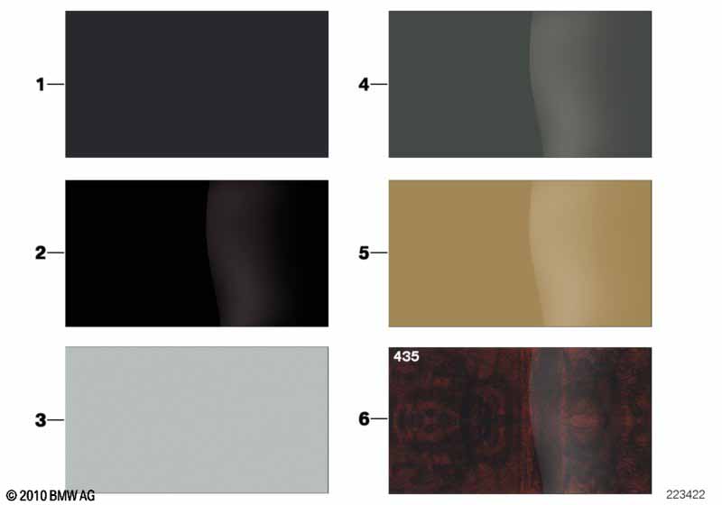 Sample chart with interior moldings