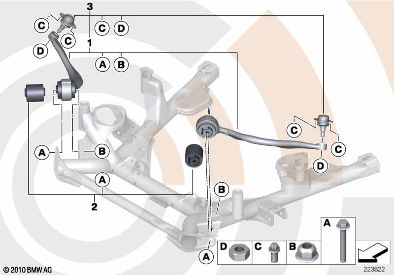 Service Kit, radius rod / Value Line