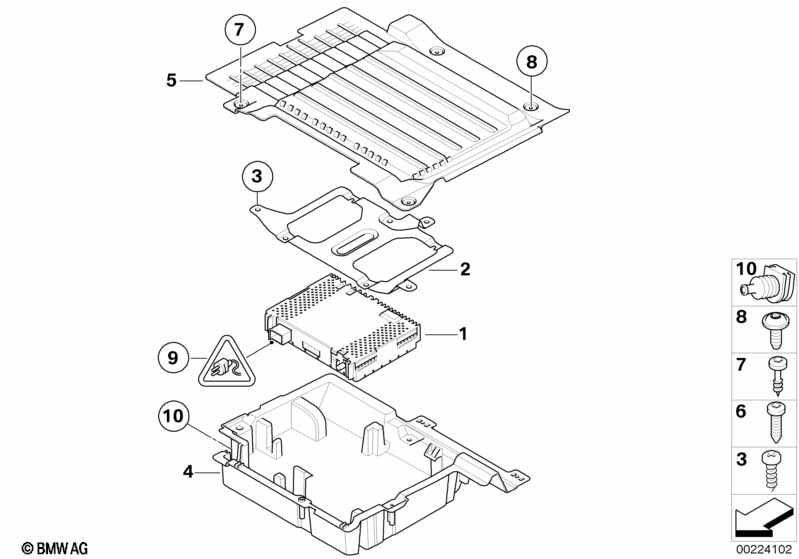Genuine BMW 65902752234 Bracket, Satellite- Radio (Inc. Cooper S, Cooper & Coop.S JCW) | ML Performance UK Car Parts
