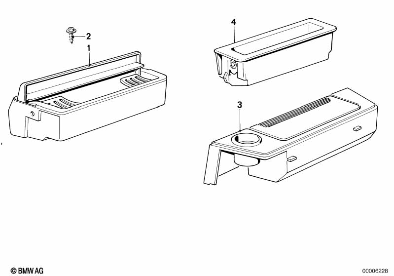 Storing partition-ashtray front