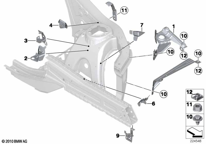 Genuine BMW 41117267093 F25 F26 Aggregate Support Bracket (Inc. X4 & X3 20i) | ML Performance EU Car Parts