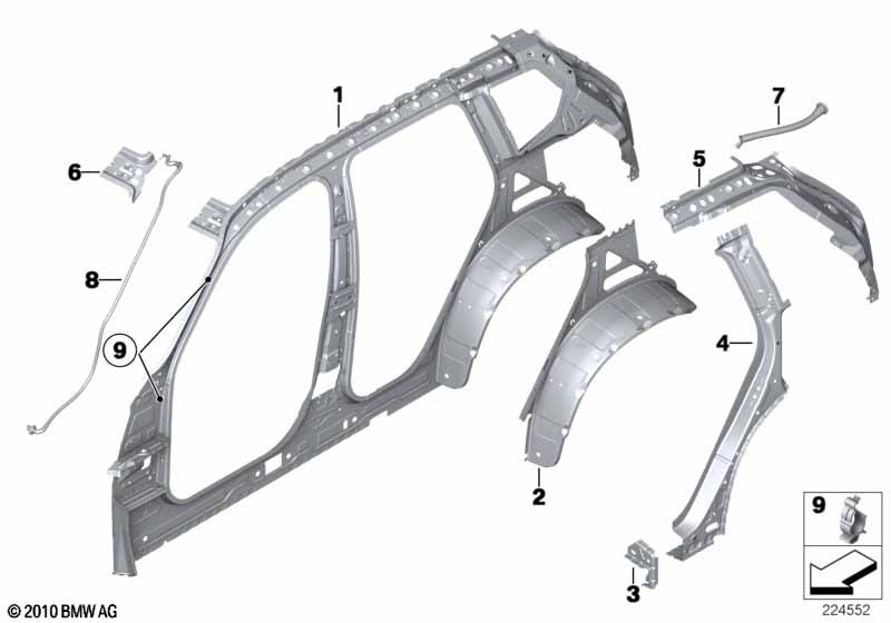 Genuine BMW 54107212746 F25 Water Outlet Hose Rear (Inc. X3) | ML Performance UK Car Parts