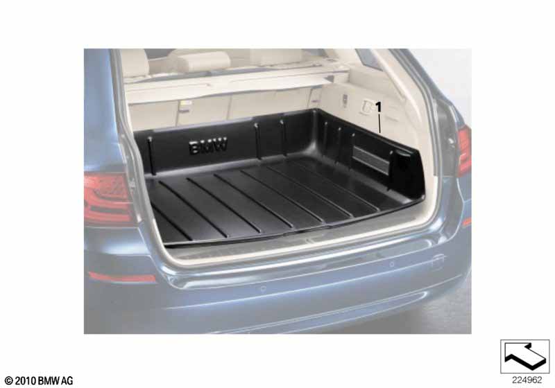 Luggage compartment pan