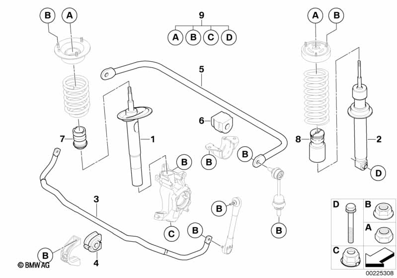 Genuine BMW 33556761003 E63 E60 Stabilizer Rubber Mounting D=14.5MM (Inc. 635d, 550i & 540i) | ML Performance UK Car Parts