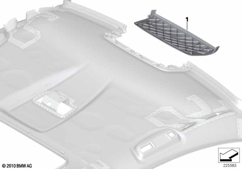 Genuine BMW 51447975736 F01 F04 Cover, Brake Light, Alcantara CHAMPAGNER (Inc. 740d, ALPINA B7L & 760Li) | ML Performance EU Car Parts