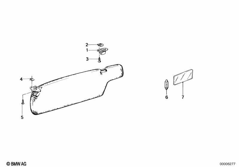 Sun visor bracket