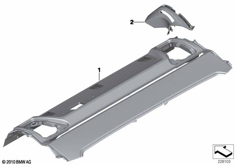 Individual parcel shelf
