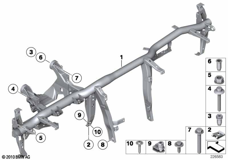 Carrier instrument panel