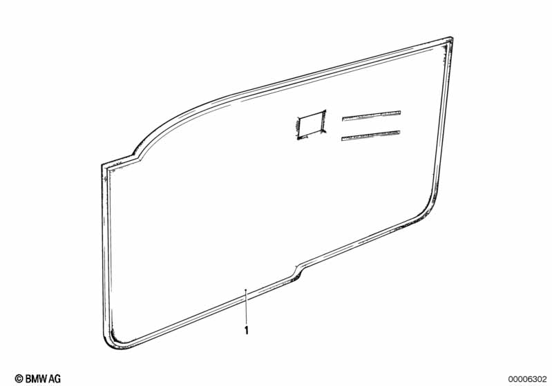 Door trim panel, front
