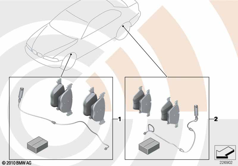 Service Kit for brake pads / Value Line