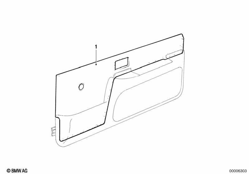 Door trim panel, front