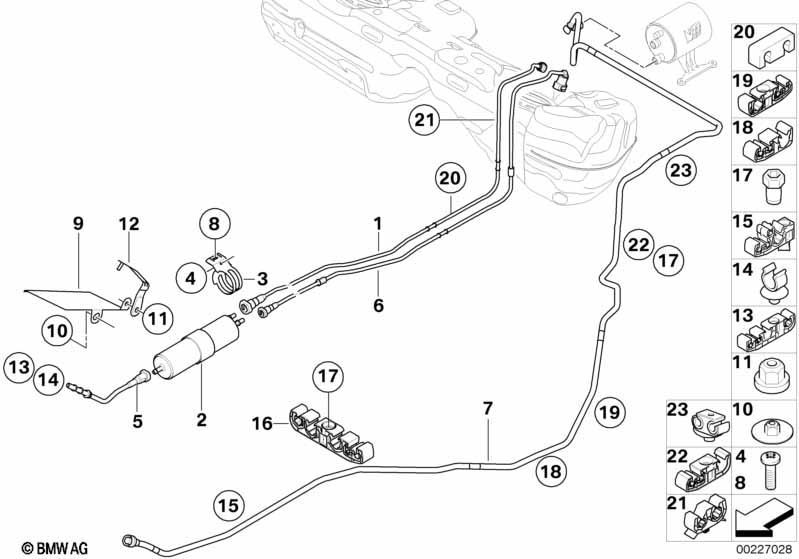 Fuel pipes and fuel filters