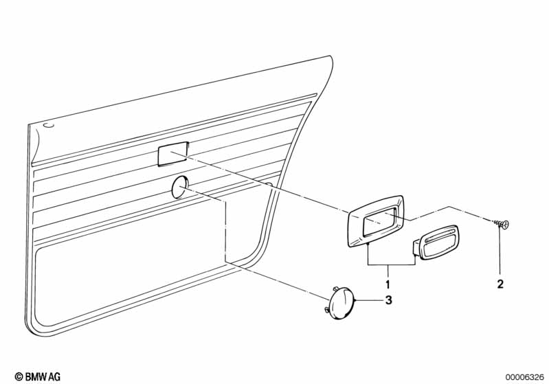 Rear door ashtray