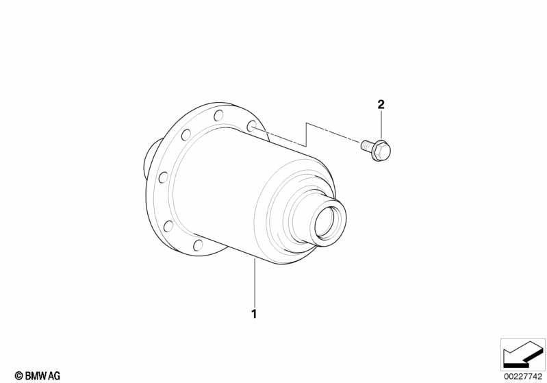 Differential-limited slip diff.unit