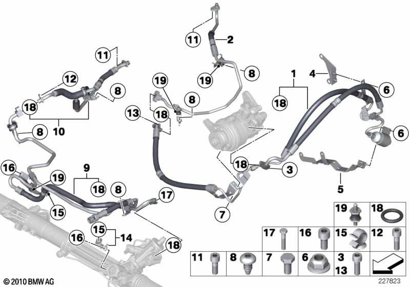 Genuine BMW 32416793594 F07 F06 F13 Expansion Hose Dynamic Drive 2Nd Part (Inc. 530dX, 535dX & 730dX) | ML Performance EU Car Parts