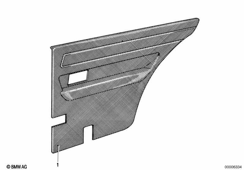 Lateral trim panel rear