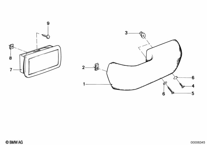 Armrest, rear