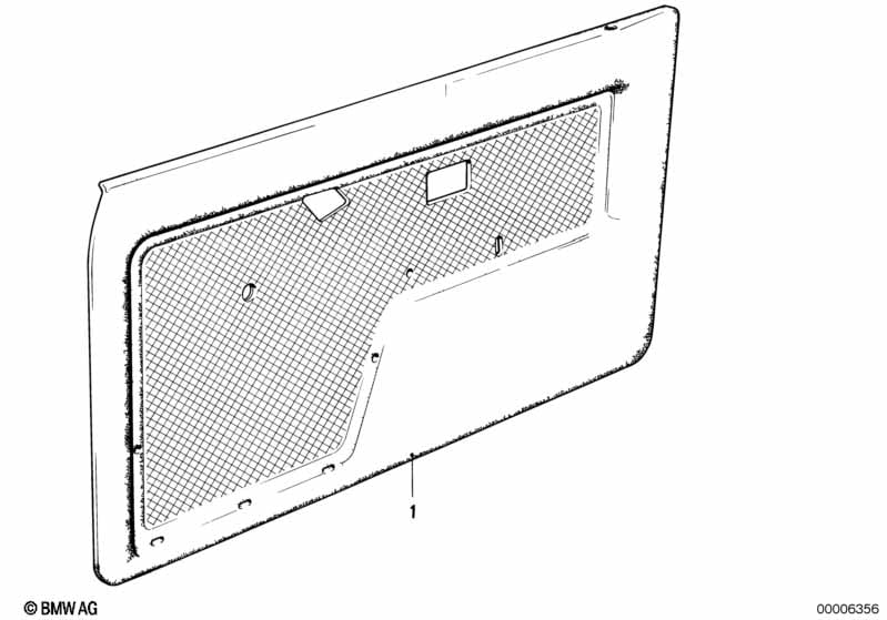 Door trim panel, front