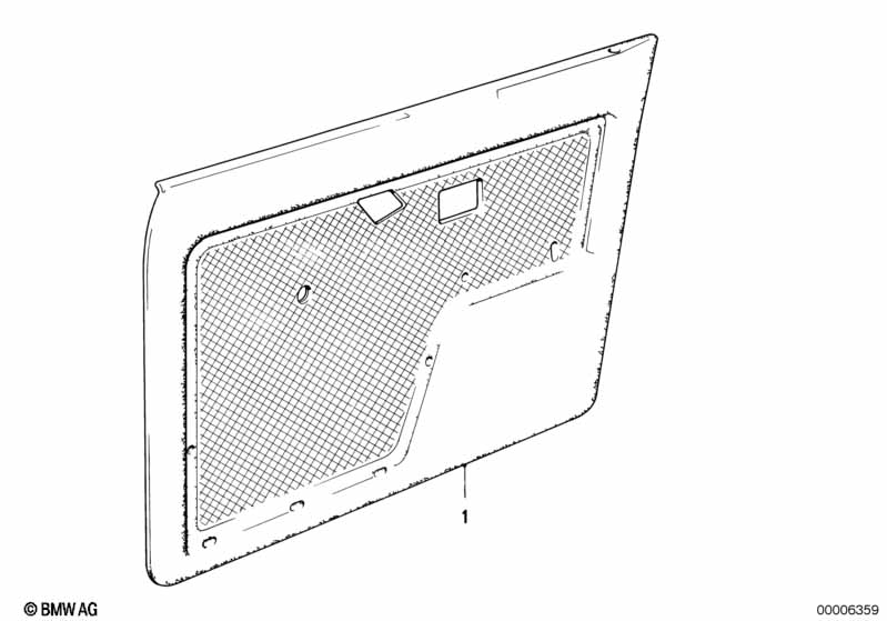 Door trim panel, front