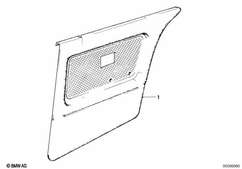 Door trim, rear