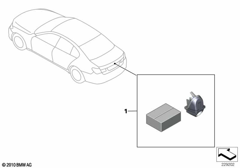 Genuine BMW 66212181317 F10 F10 Reversing Camera Retrofit Kit (Inc. 525d, 523i & Hybrid 5) | ML Performance UK Car Parts