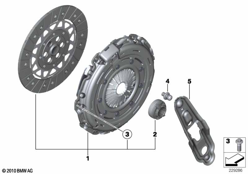 Clutch-clutch disk/pressure plate
