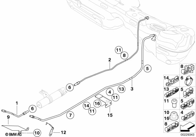 Fuel pipes / Mounting parts