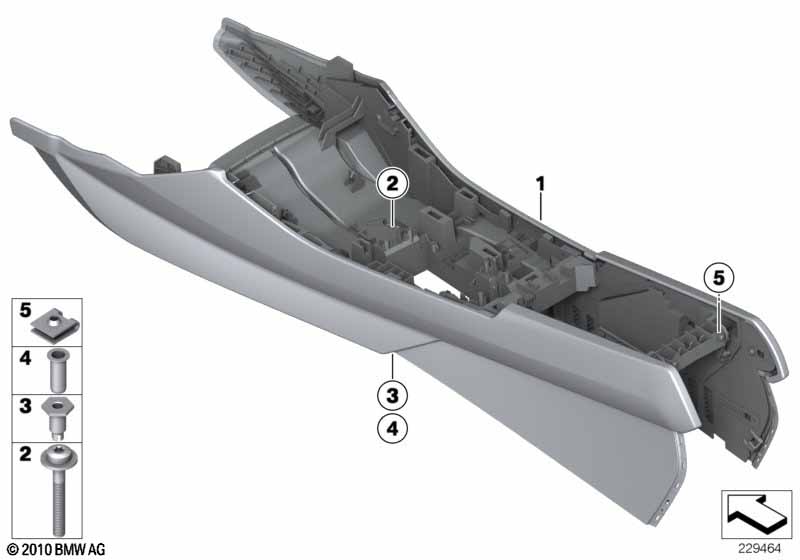 Genuine BMW 51169218187 F25 F26 Mount, Center Console SAVANNABEIGE (Inc. X3) | ML Performance UK Car Parts