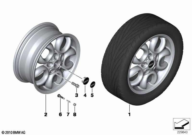 MINI kolo z leh.sl.5 Hole Circ. Spoke123