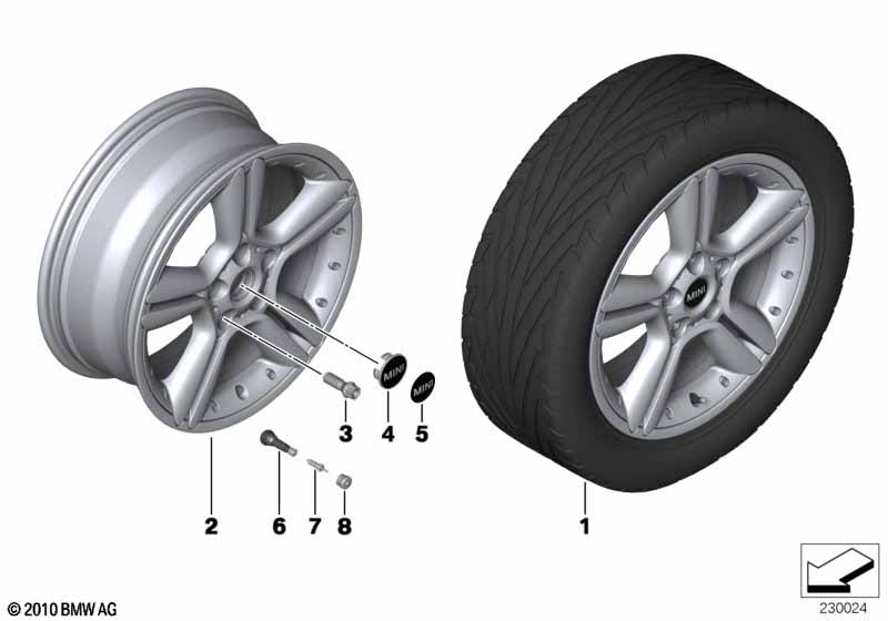 MINI kolo leh.sl. 5 Star DoubleSpoke127