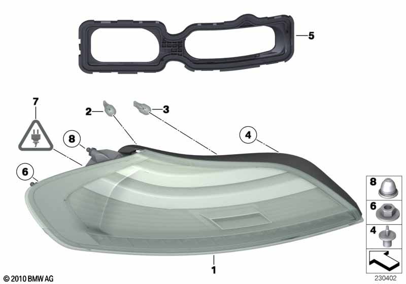 Genuine BMW 63217191775 E89 Tail Light Left (Inc. Z4 28i, Z4 18i & Z4 23i) | ML Performance UK Car Parts