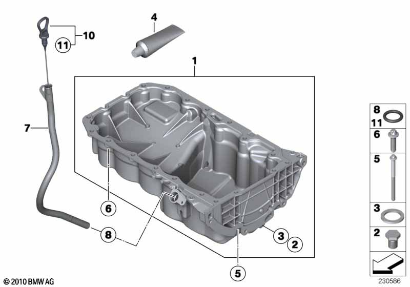 Genuine BMW 11137811592 Oil Pan (Inc. Cooper D ALL4 2.0, Cooper SD ALL4 & Cooper D 1.6) | ML Performance UK Car Parts