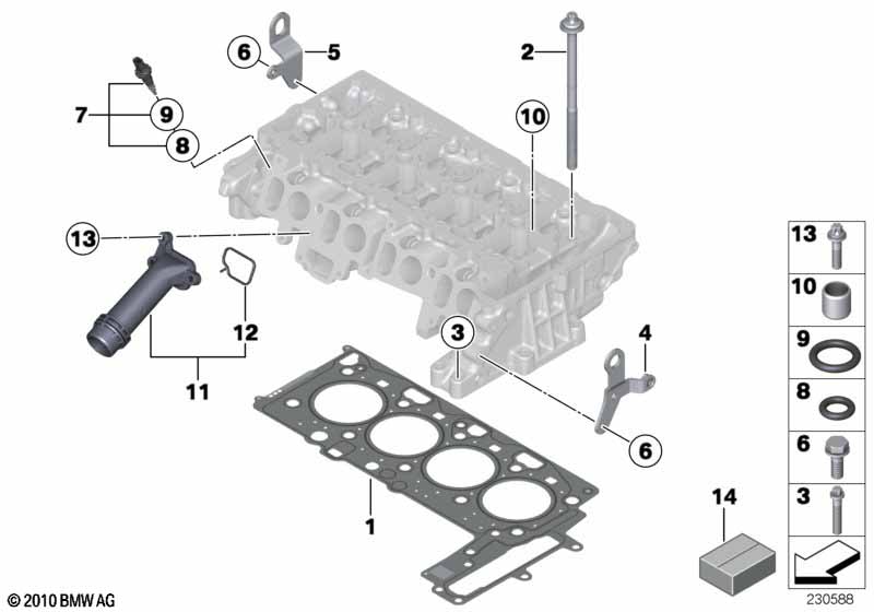 Genuine BMW 11127812884 R56 Loop (Inc. Cooper D ALL4 2.0, One D & Cooper SD ALL4) | ML Performance UK Car Parts
