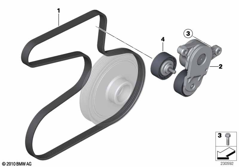 Genuine BMW 11287823380 Deflection Pulley (Inc. Cooper D ALL4 2.0, Cooper D 2.0 & Cooper SD ALL4) | ML Performance UK Car Parts