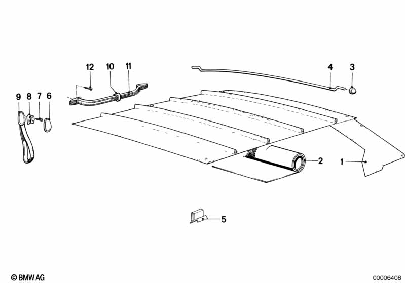 Genuine BMW 51161839865 E24 Handle Rear (Inc. M635CSi, 630CS & 630CSi) | ML Performance EU Car Parts