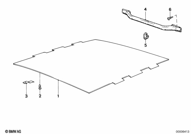 Roof trim-headlining/handle