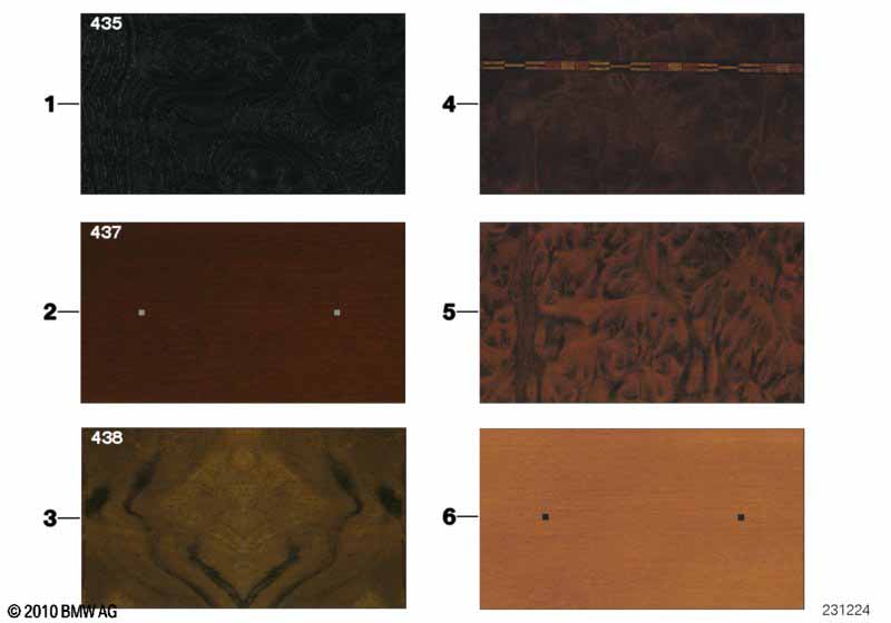 Sample chart with interior moldings