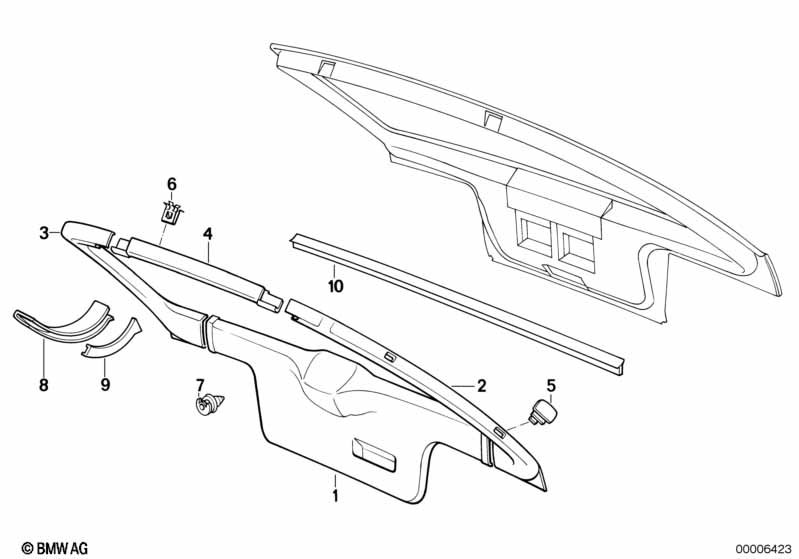 Genuine BMW Mini 51498123832 E65 E46 E89 Clip, Black (Inc. M5) | ML Performance UK Car Parts