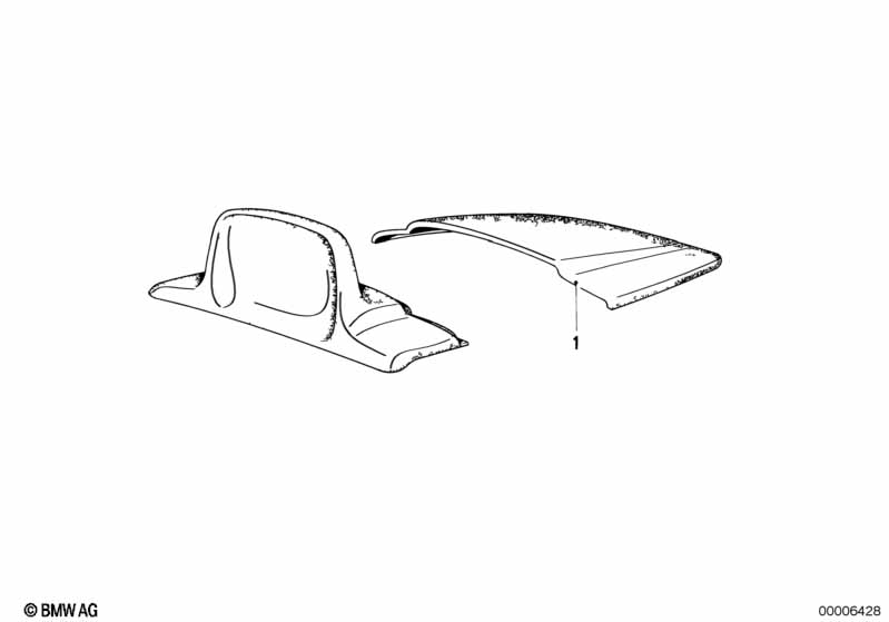 Genuine BMW 65131386213 E24 Cover Left LOTOSWEISS (Inc. M635CSi, 635CSi & M6) | ML Performance EU Car Parts