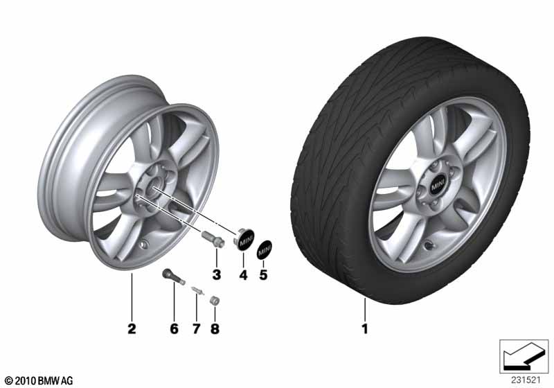 Jante LL MINI 5 Star Twin Spoke 118