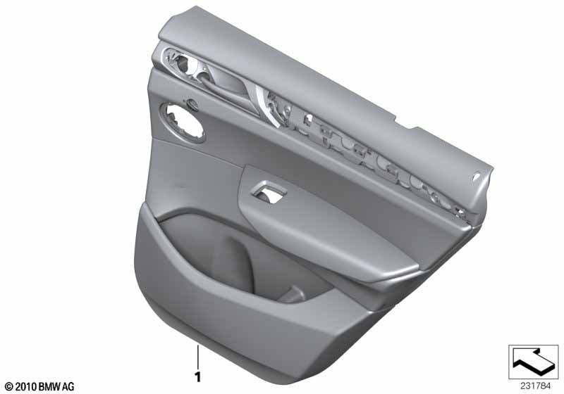 Door trim, rear
