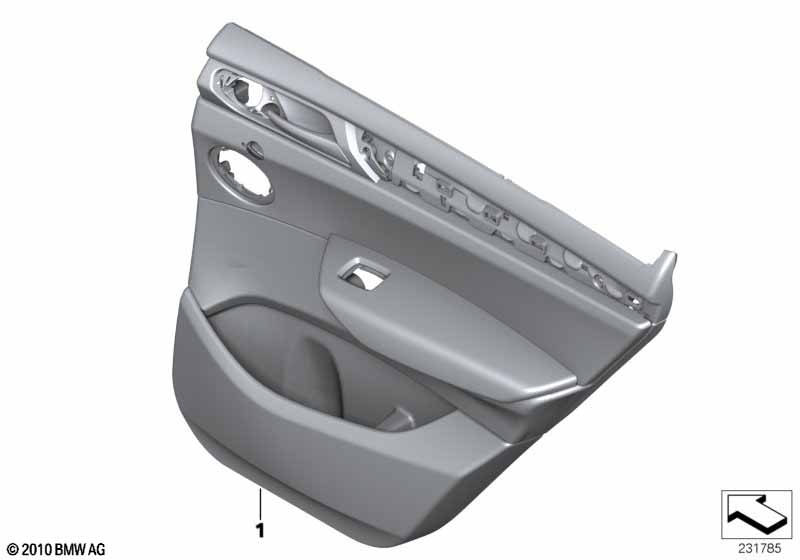 Genuine BMW 51427394412 F25 Door Lining Leather Rear Right SATTELBRAUN (Inc. X3 20iX, X3 35dX & X3 28dX) | ML Performance UK Car Parts