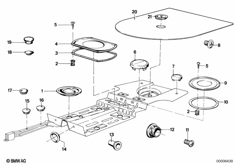 Genuine BMW 51711839321 E34 E38 E32 Covering Cap D=16,5mm (Inc. 528i) | ML Performance UK Car Parts