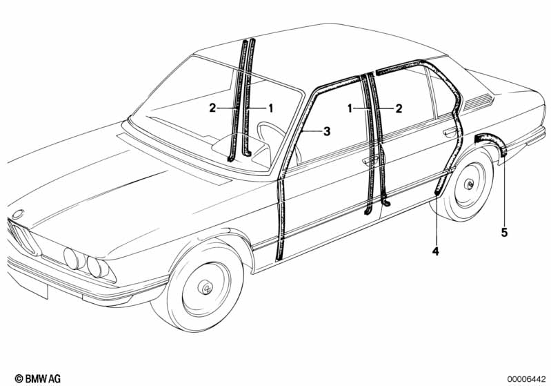 Genuine BMW 51711830804 E12 Edge Protection (Inc. 3.0Si, 2500 & 2800) | ML Performance EU Car Parts