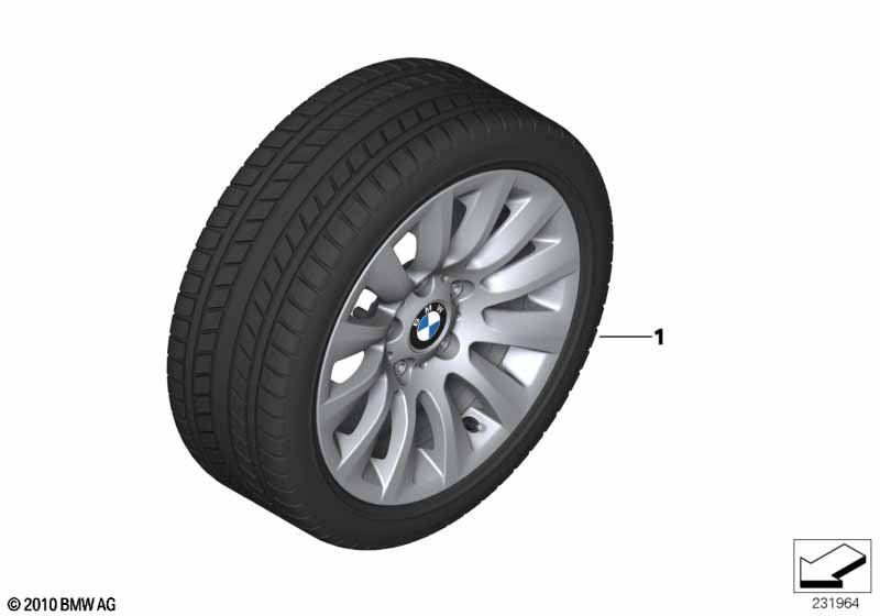 Winter wheel w.tire multi-sp.282 - 16