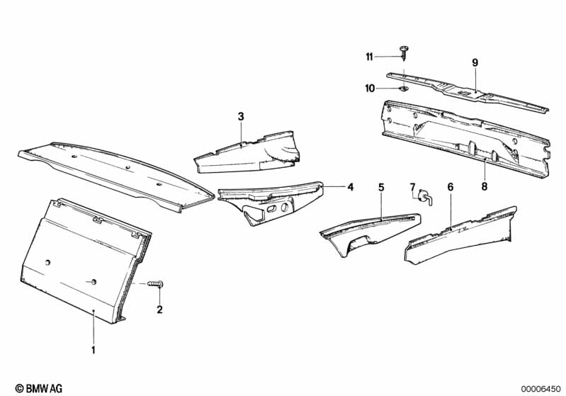 Genuine BMW 51471900257 E23 Panel Fender Left ANTHRAZIT (Inc. 732i, 745i & 733i) | ML Performance EU Car Parts