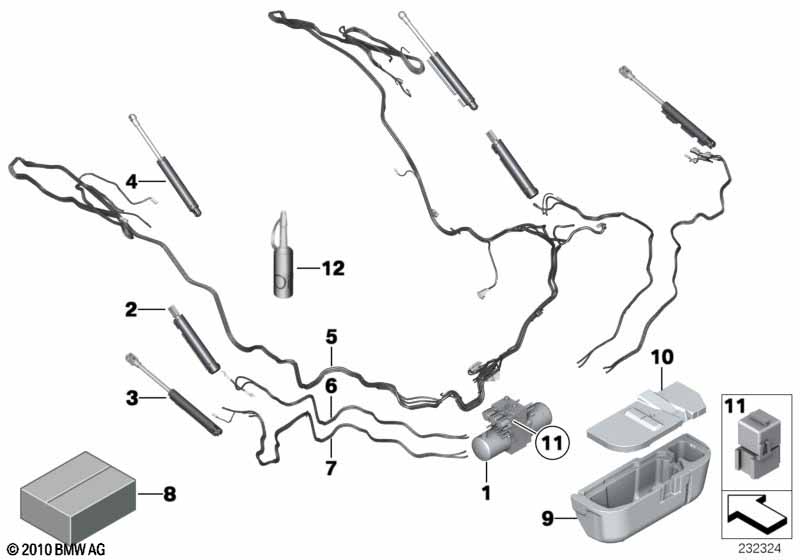 Genuine BMW 54377311084 E89 Set, Hydraulic Line With Wiring Harness (Inc. Z4 18i, Z4 20i & Z4 23i) | ML Performance UK Car Parts