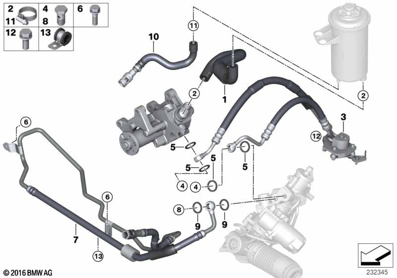 Genuine BMW 32416785424 E70 E71 Radiator Return Line (Inc. X6 30dX, X5 3.0d & X5 35dX) | ML Performance EU Car Parts