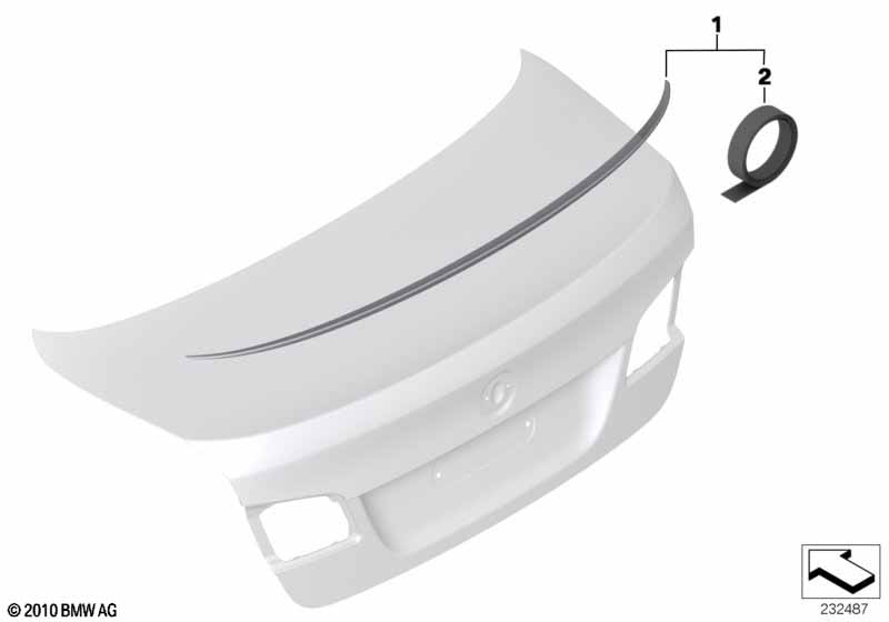 Retrofit, M rear spoiler
